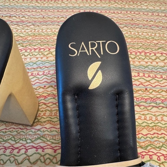 Franco Sarto Wendy Black Platform Shoes Woven Detail Comfort Sole Size 7 NWOT - Picture 2 of 8